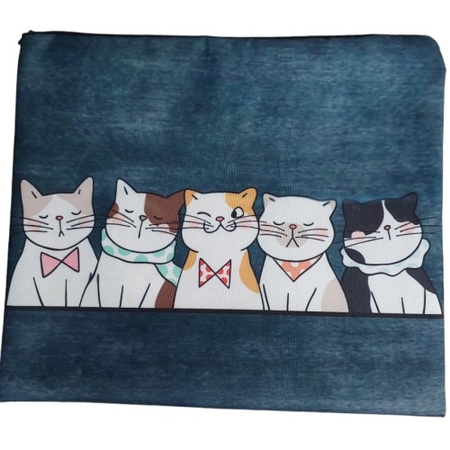 Necessaire verde  gatos cut  G